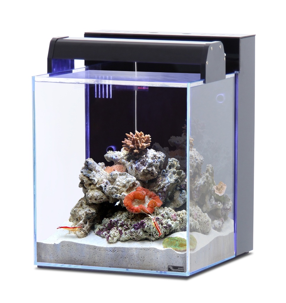 Aquatlantis Nano Marin 40 Aquarium Optiwhite Glass Black LWH 32.9x34.8x42.8cm