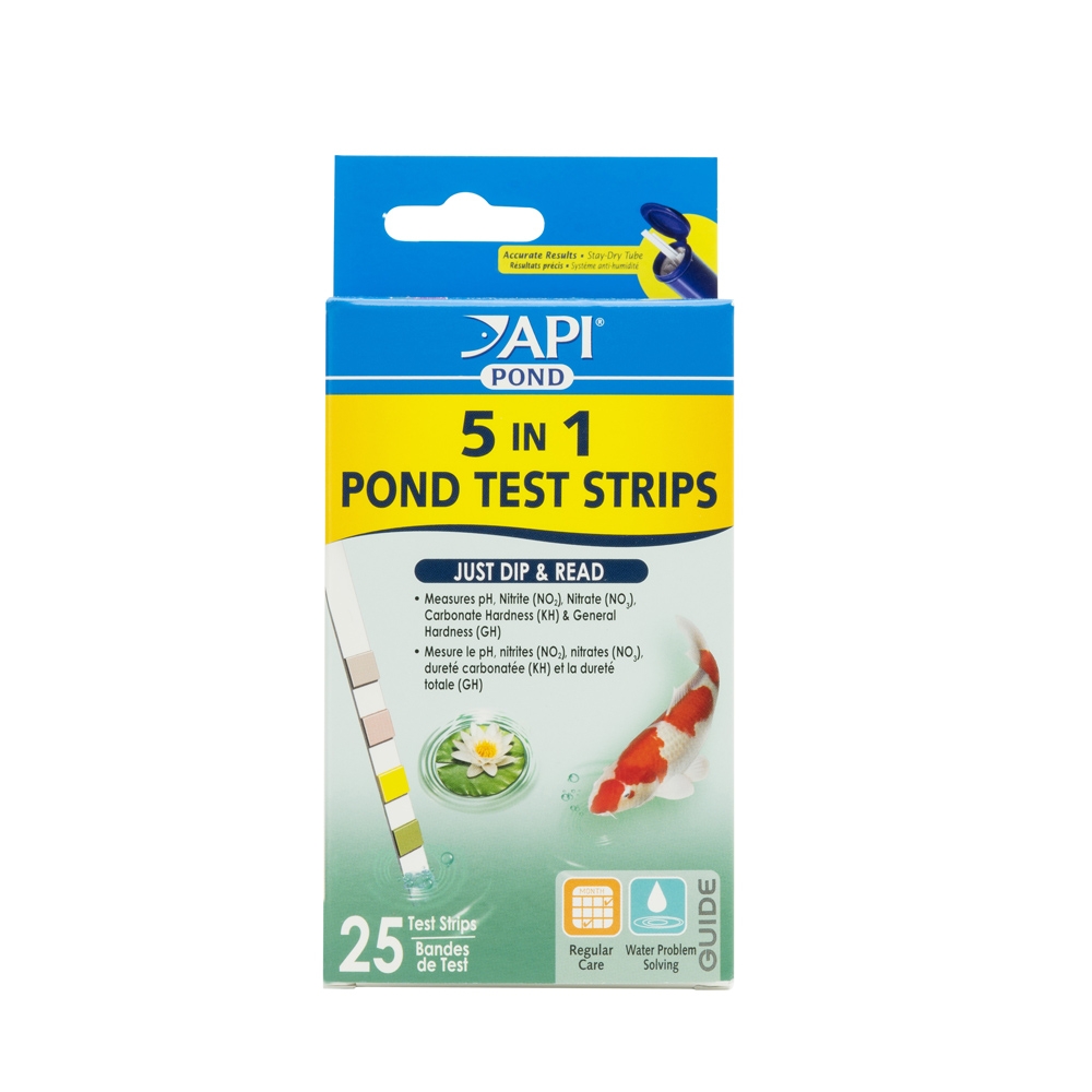 API 5in1 Pond Water Test 25 Strips
