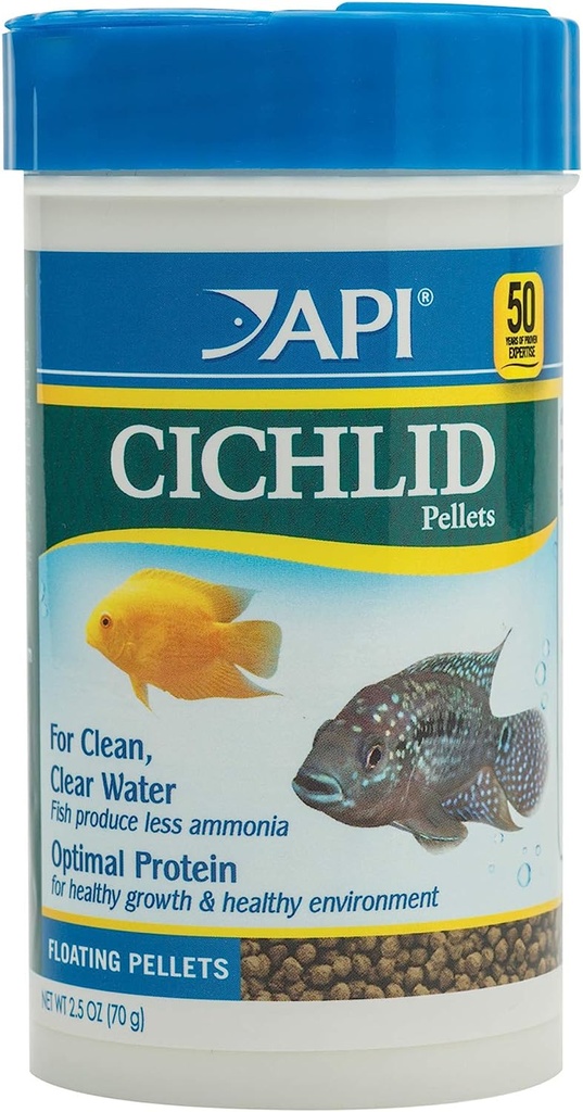 API Pellets Cichlid Fish Food 2.5oz