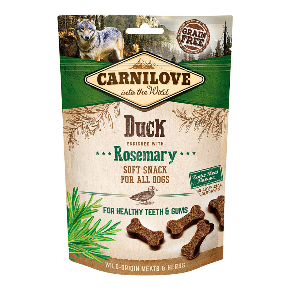 Carnilove Duck enriched with Rosemary Soft Snack for Dogs 200gm