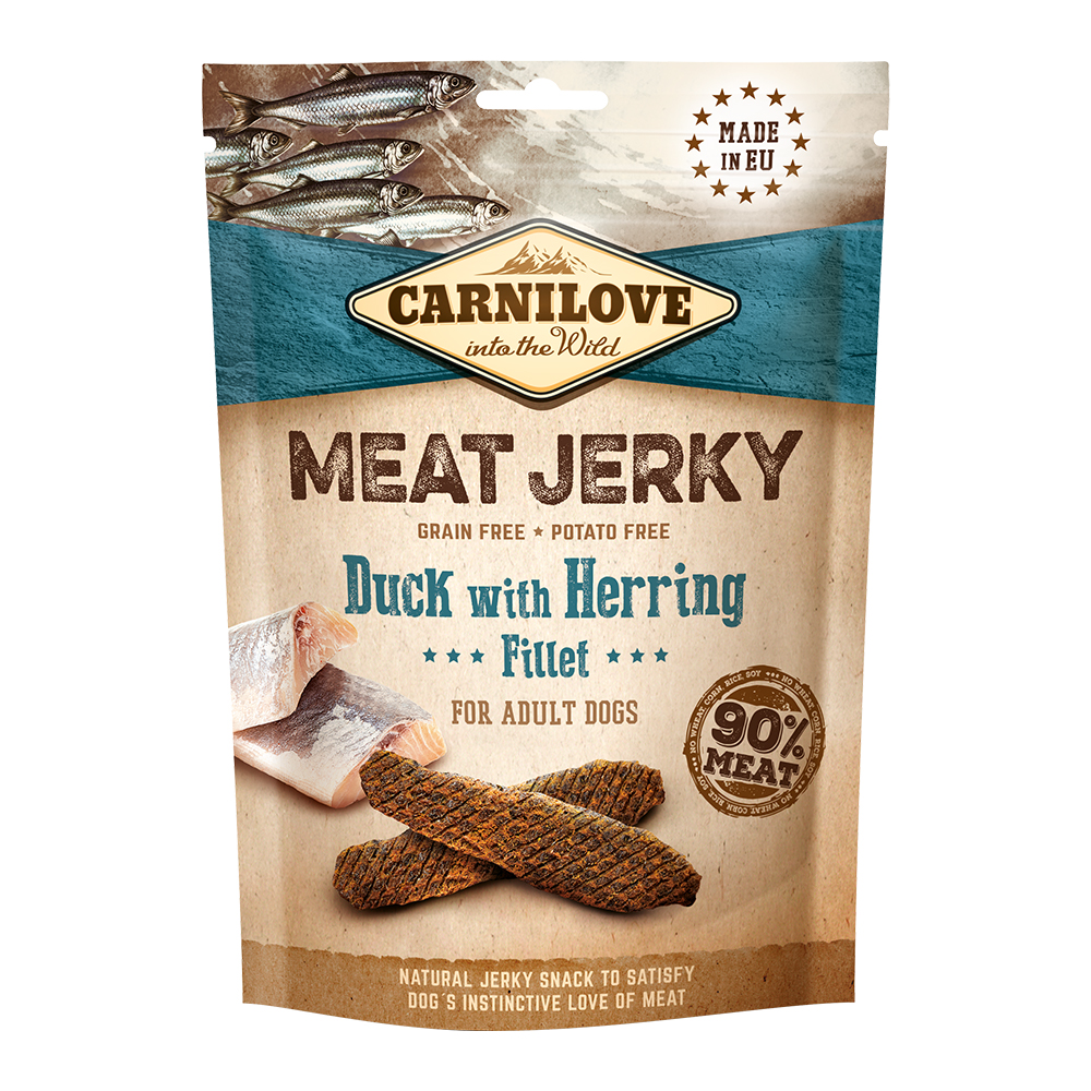 Carnilove Jerky Snack Duck with Herring Fillet 100gm