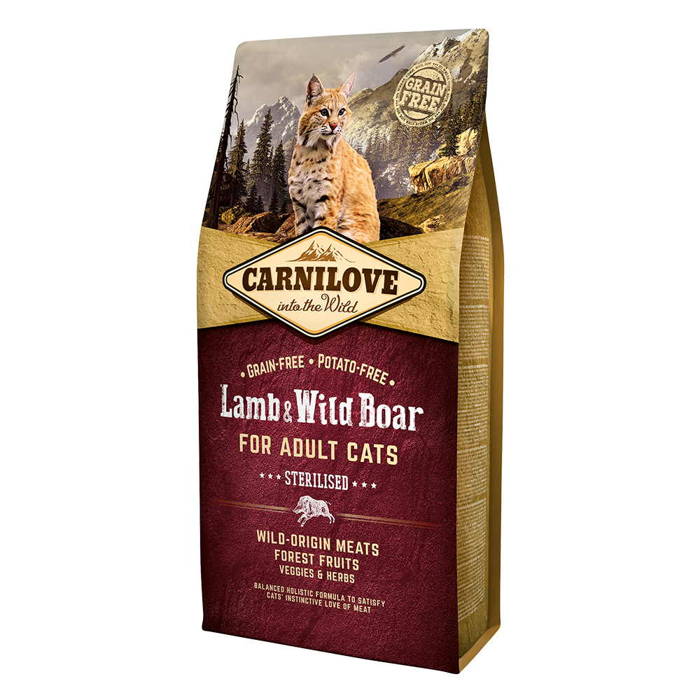 Carnilove Lamb & Wild Boar for Adult Cats 6kg