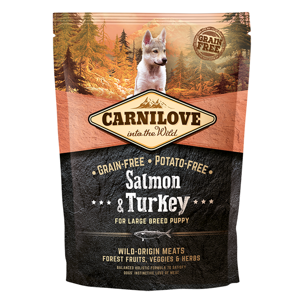 Carnilove Salmon & Turkey for Large Breed Puppies 1.5kg