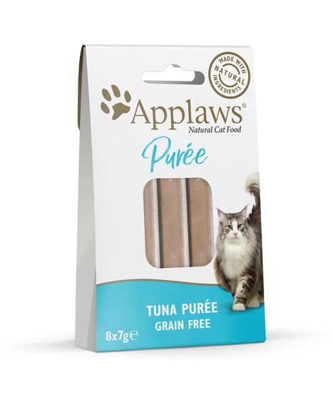 Applaws Tuna Puree Grain Free Cat Treat 8x7gm 