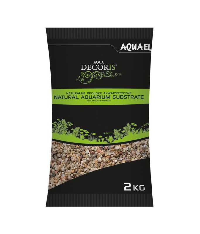 Aquael Natural Multicoloured Gravel 1.4-2mm / 2Kg