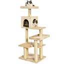 Cat Choice Cat Tower with Multi Level Resting Point Sisal Post Plush Toy And Pet House 60x49x143cm