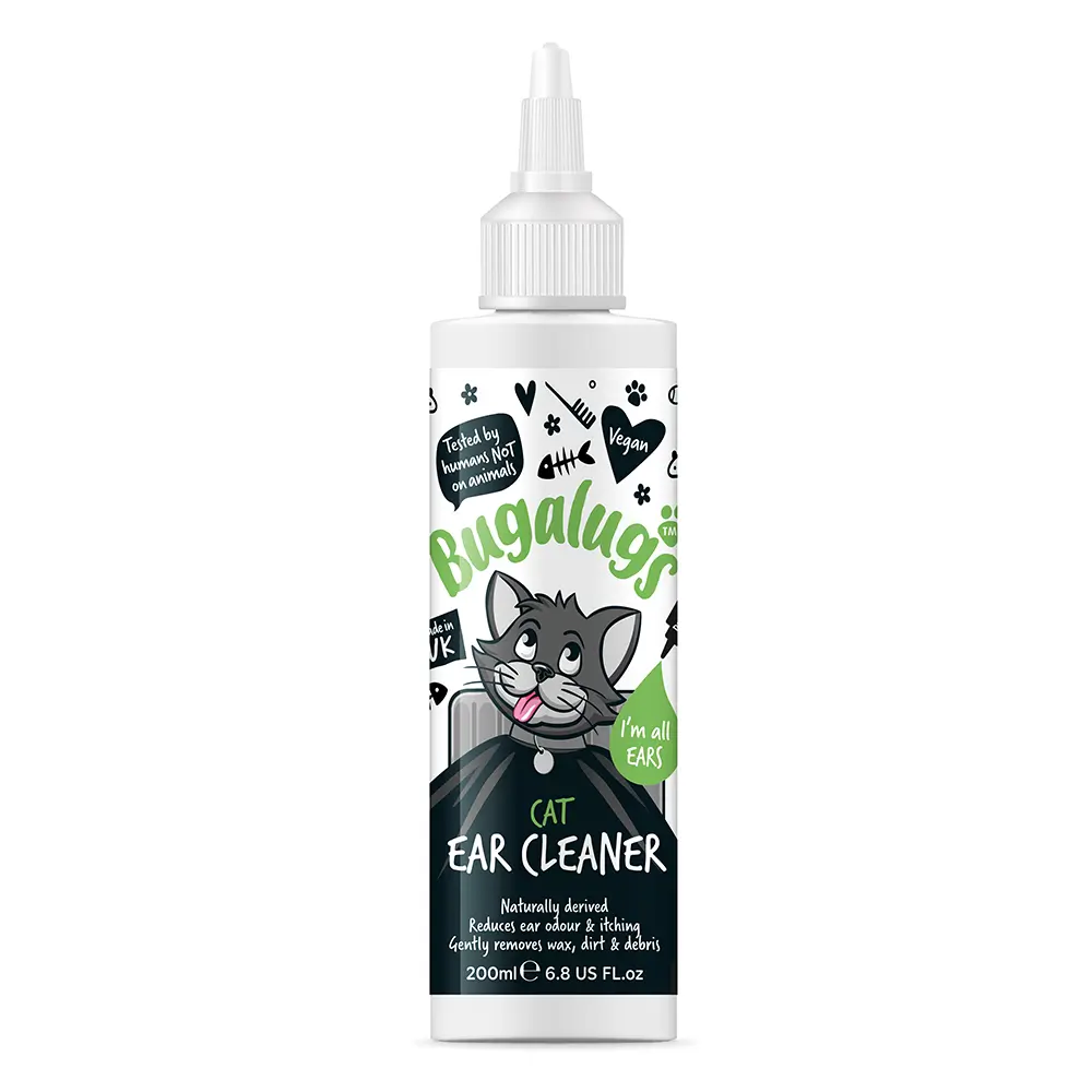 Bugalugs Cat Ear Cleaner 200ml / 6.8 Fl Oz