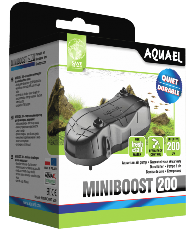Aquael Miniboost Airpump 200L/h