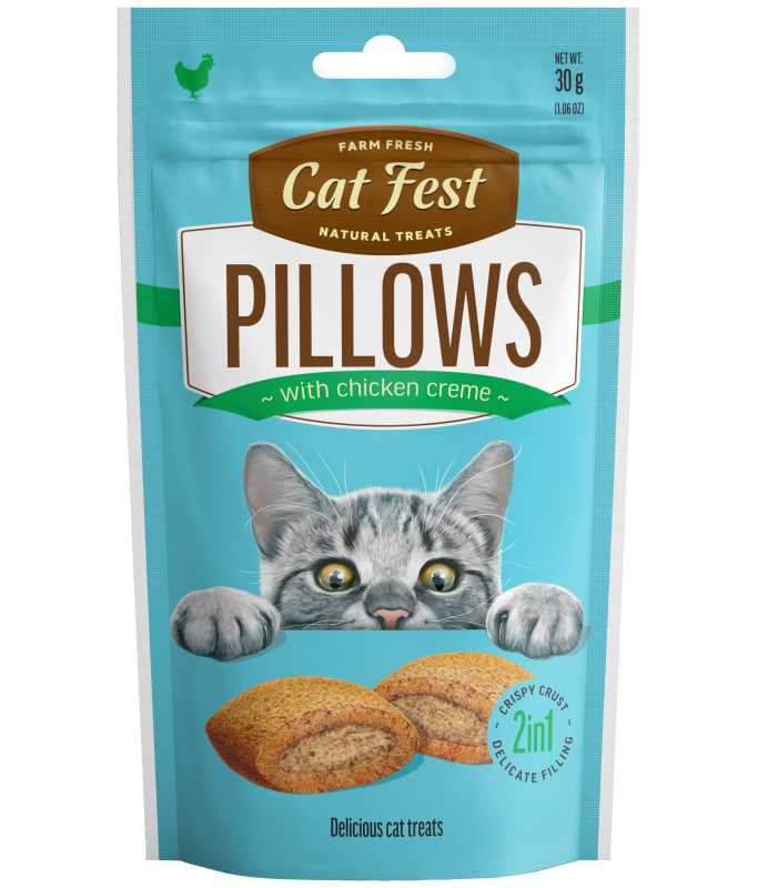 Cat Fest Pillows With Chicken Cream 30gm