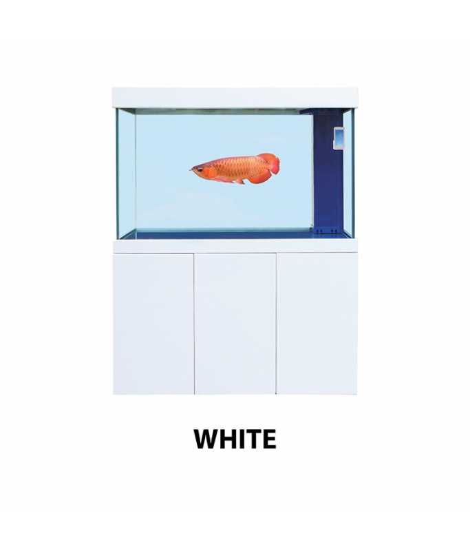 Boyu EGM 1200 Series Luxury Aquarium with Cabinet White 120x40x153cm