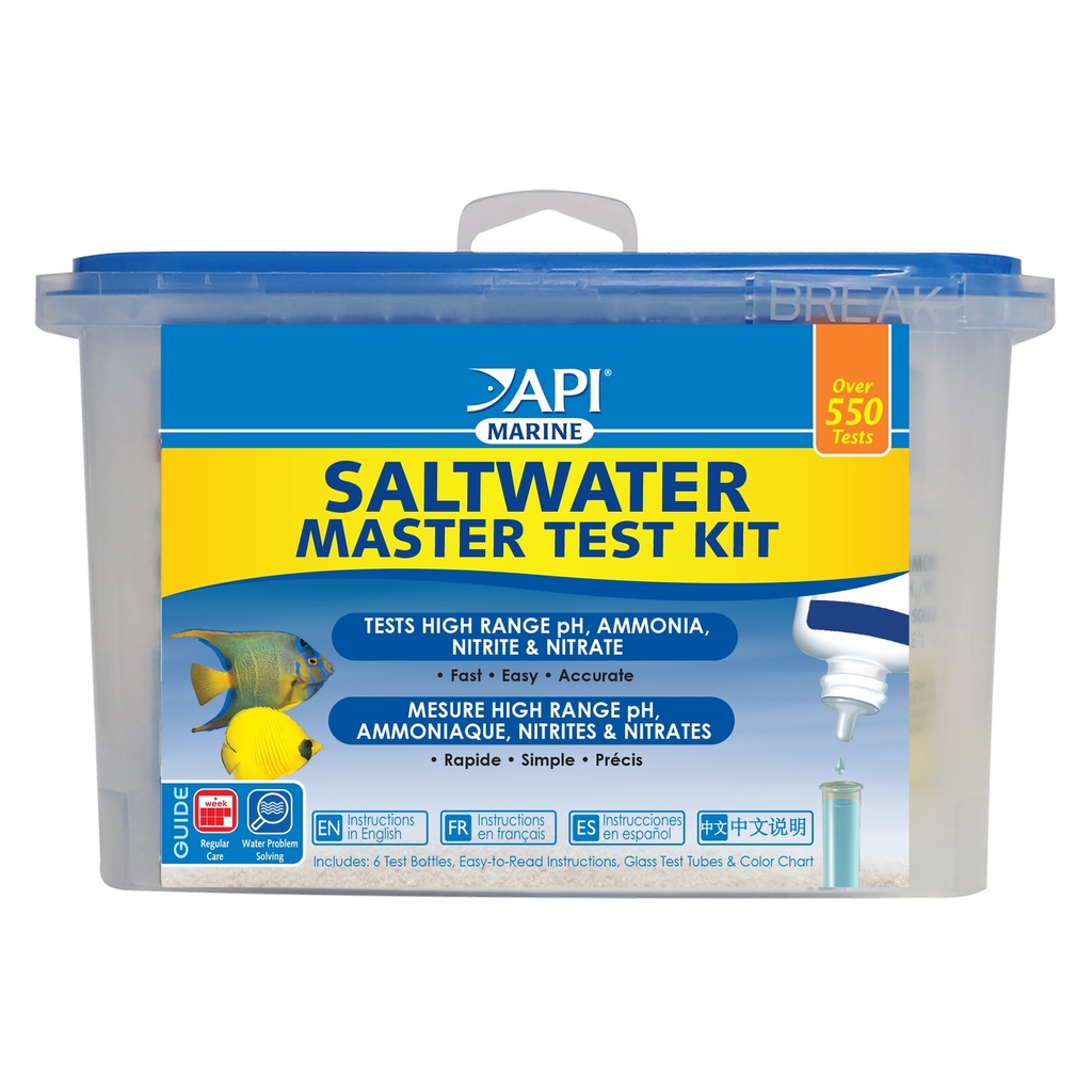 API Saltwater Master Test Kit Aquarium Water Tests 550 Counts